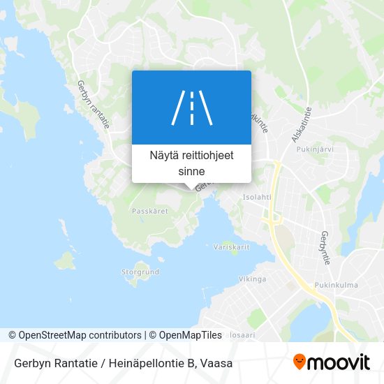 Gerbyn Rantatie / Heinäpellontie B kartta