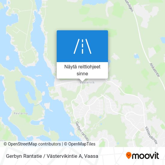Gerbyn Rantatie / Västervikintie A kartta