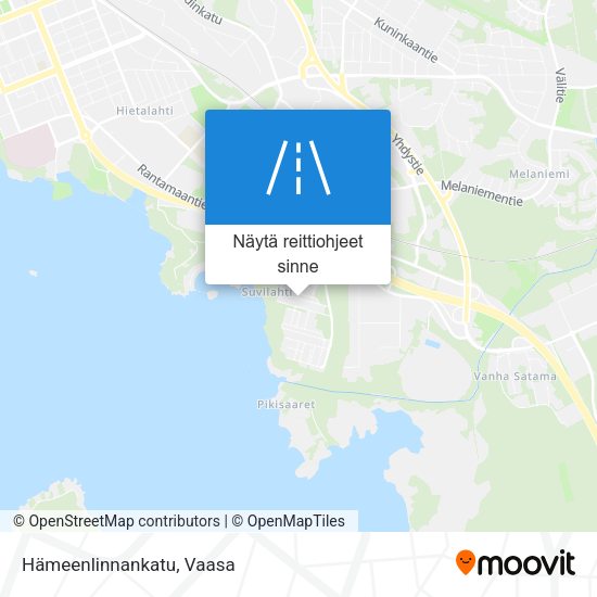 Hämeenlinnankatu kartta