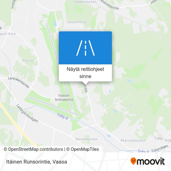 Itäinen Runsorintie kartta
