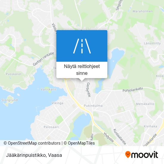 Jääkärinpuistikko kartta