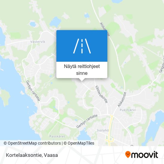 Kortelaaksontie kartta