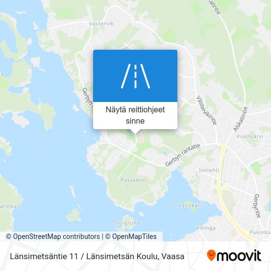 Länsimetsäntie 11 / Länsimetsän Koulu kartta