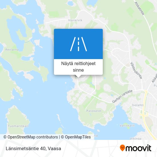 Länsimetsäntie 40 kartta