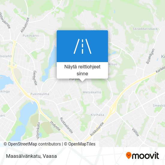Maasälvänkatu kartta