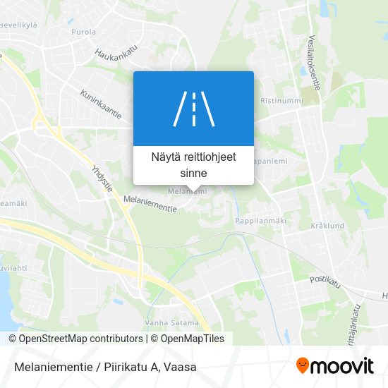 Melaniementie / Piirikatu A kartta