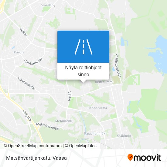 Metsänvartijankatu kartta