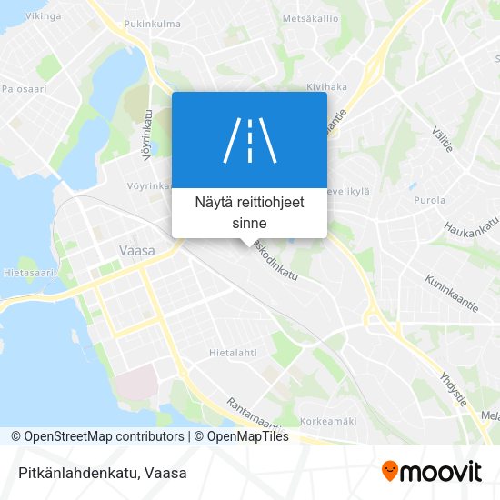 Pitkänlahdenkatu kartta
