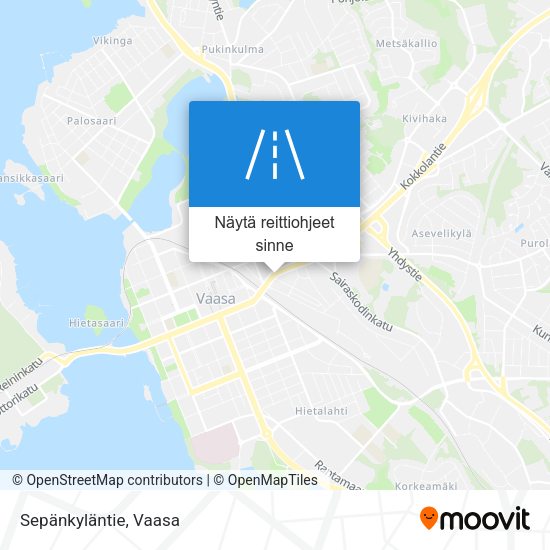 Sepänkyläntie kartta
