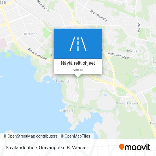 Suvilahdentie / Oravanpolku B kartta