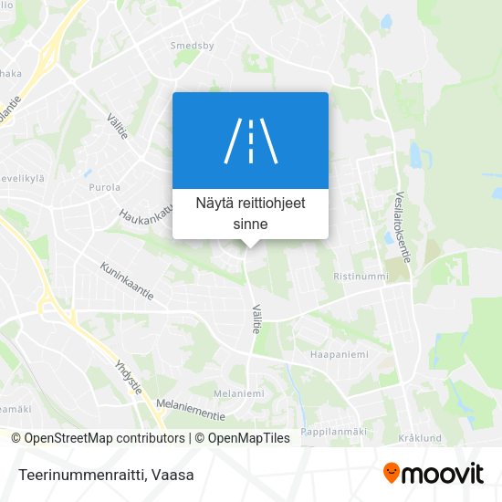 Teerinummenraitti kartta