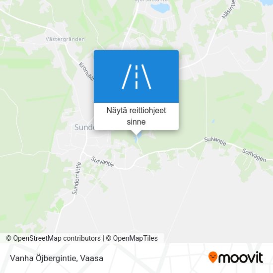 Vanha Öjbergintie kartta