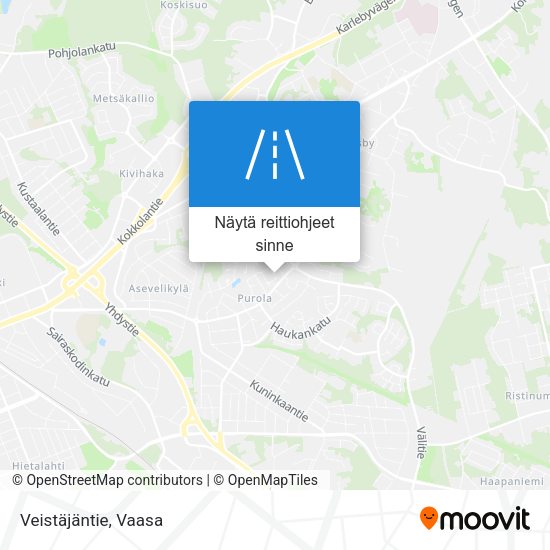 Veistäjäntie kartta