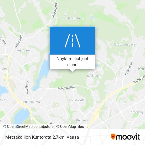 Metsäkallion Kuntorata 2,7km kartta