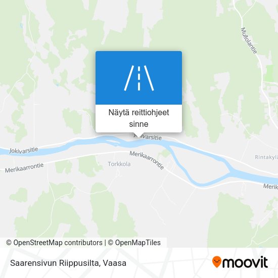 Saarensivun Riippusilta kartta