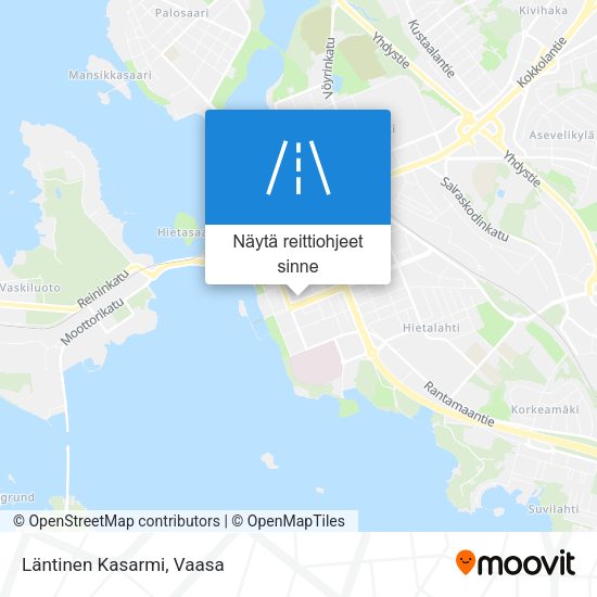 Läntinen Kasarmi kartta