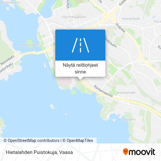 Hietalahden Puistokuja kartta