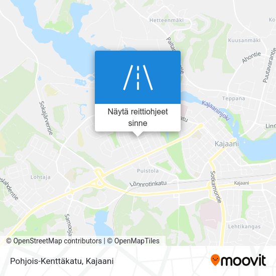 Pohjois-Kenttäkatu kartta