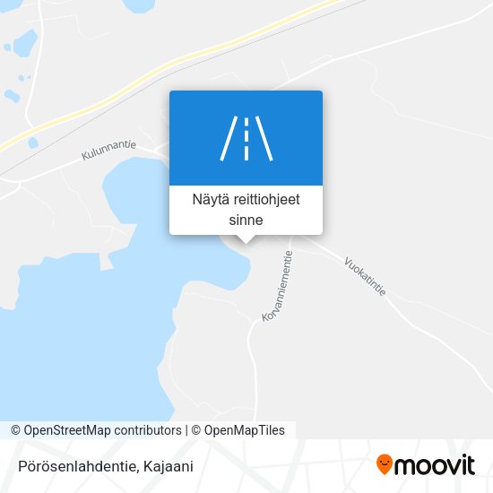 Pörösenlahdentie kartta