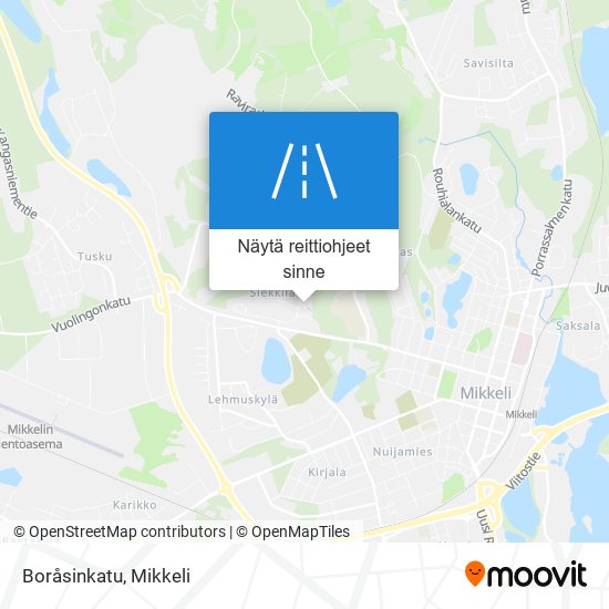 Boråsinkatu kartta