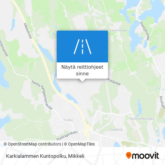 Karkialammen Kuntopolku kartta