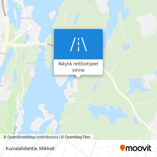 Kuivalahdentie kartta