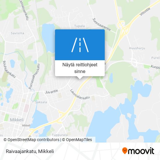 Raivaajankatu kartta