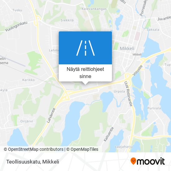 Teollisuuskatu kartta