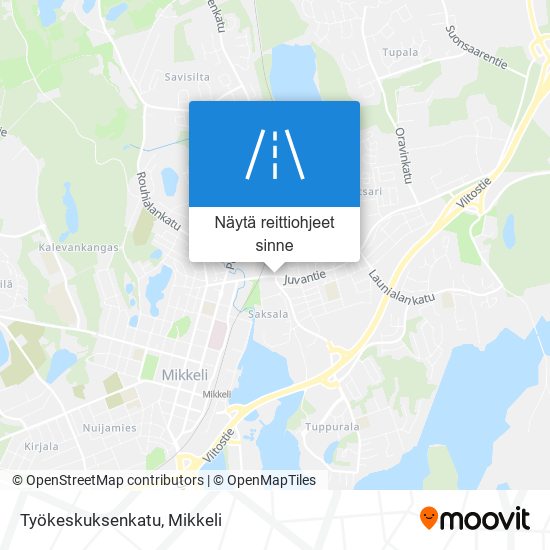 Työkeskuksenkatu kartta