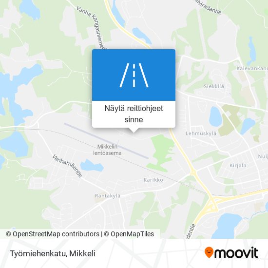 Työmiehenkatu kartta