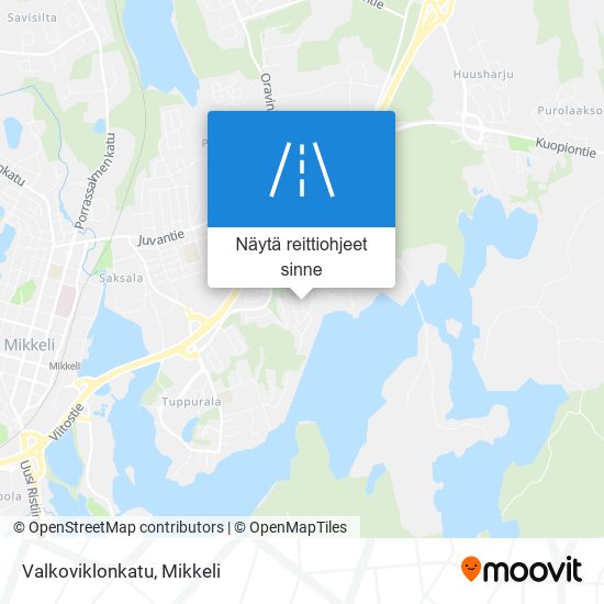 Valkoviklonkatu kartta