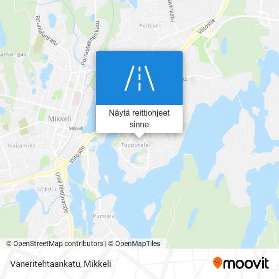 Vaneritehtaankatu kartta