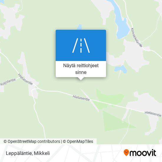 Leppäläntie kartta