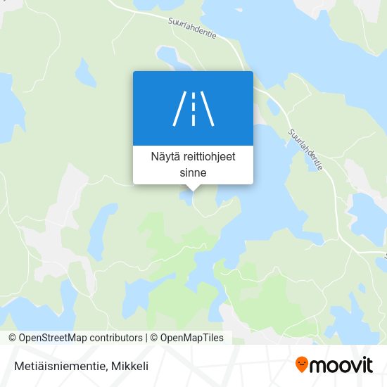 Metiäisniementie kartta