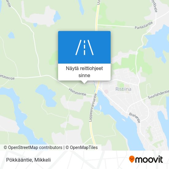 Pökkääntie kartta