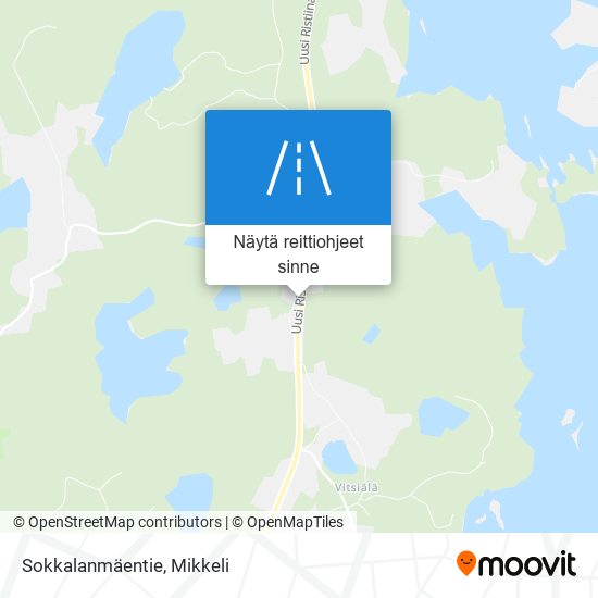 Sokkalanmäentie kartta