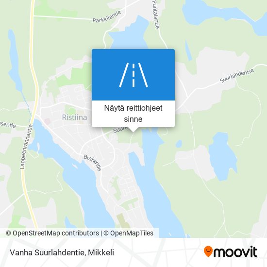 Vanha Suurlahdentie kartta