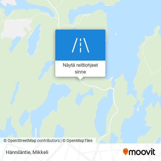 Hänniläntie kartta