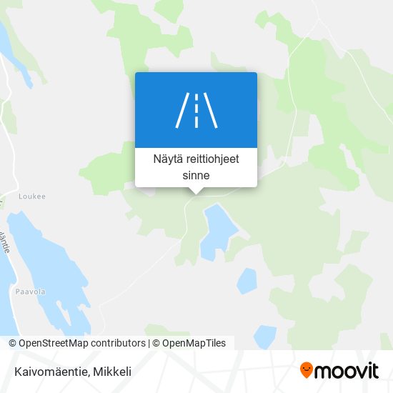 Kaivomäentie kartta