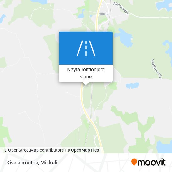 Kivelänmutka kartta