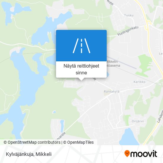 Kylväjänkuja kartta