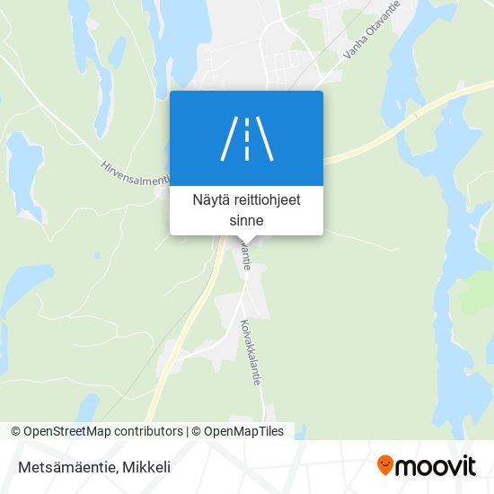 Metsämäentie kartta