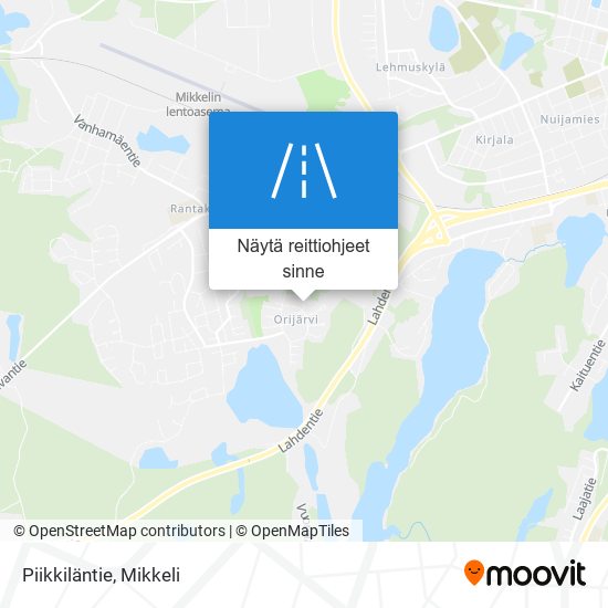 Piikkiläntie kartta