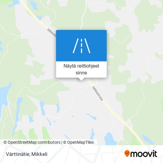 Värttinätie kartta