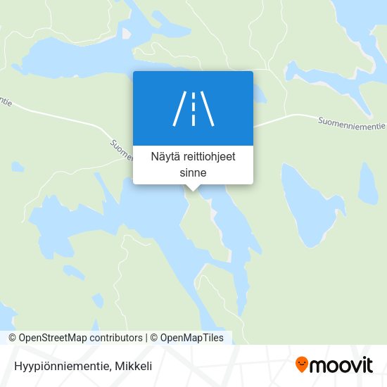 Hyypiönniementie kartta