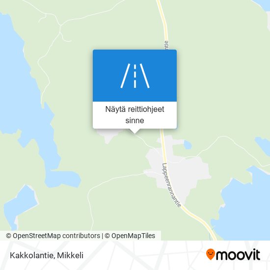 Kakkolantie kartta