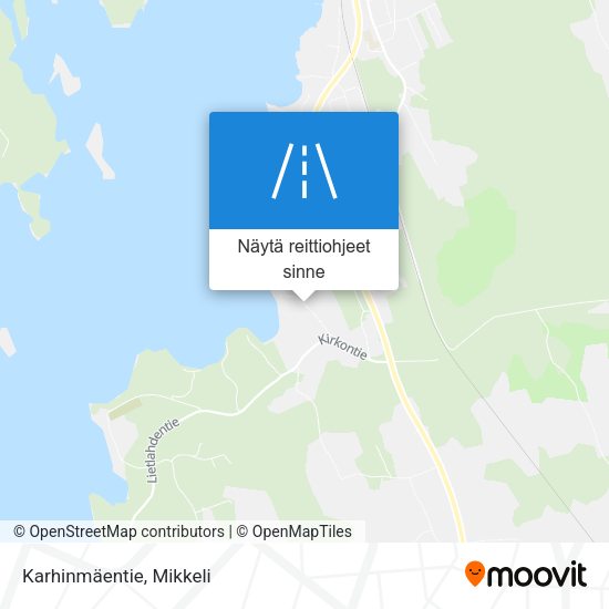 Karhinmäentie kartta