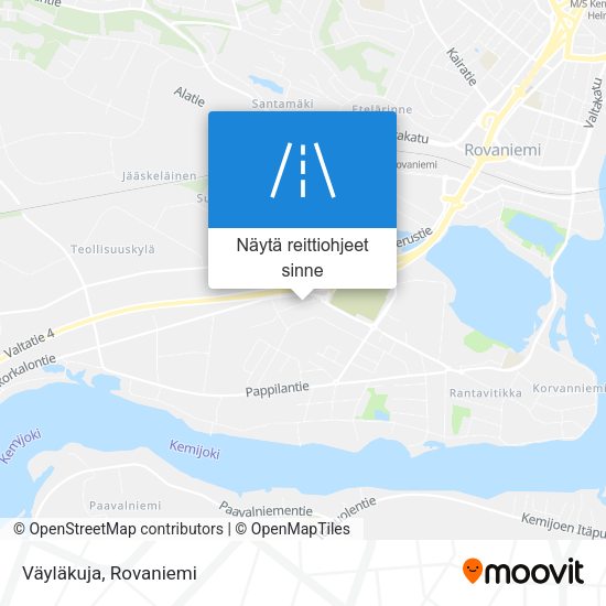 Väyläkuja kartta