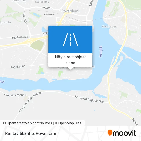 Rantavitikantie kartta