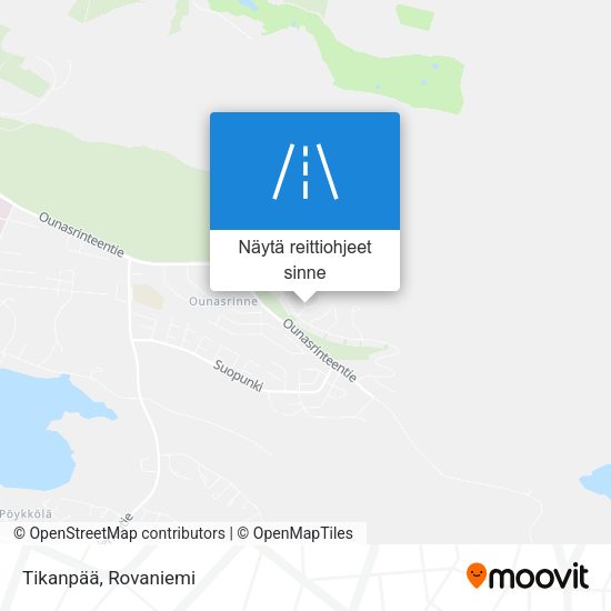 Tikanpää kartta